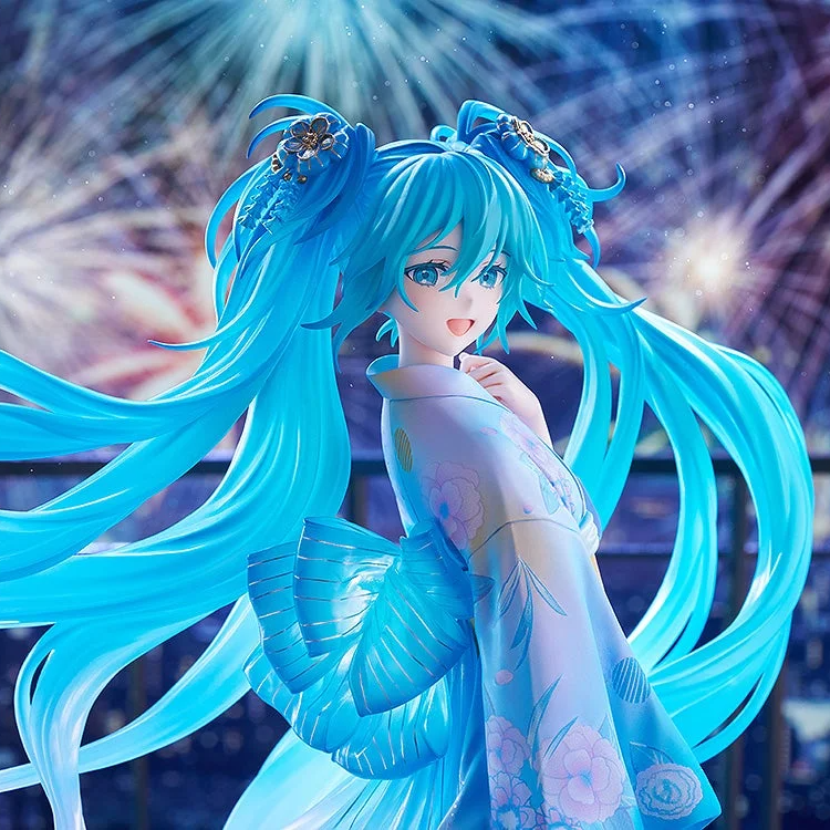 Figurine Hatsune Miku Ver. Music & Fire Works de Vocaloid par Good Smile Company